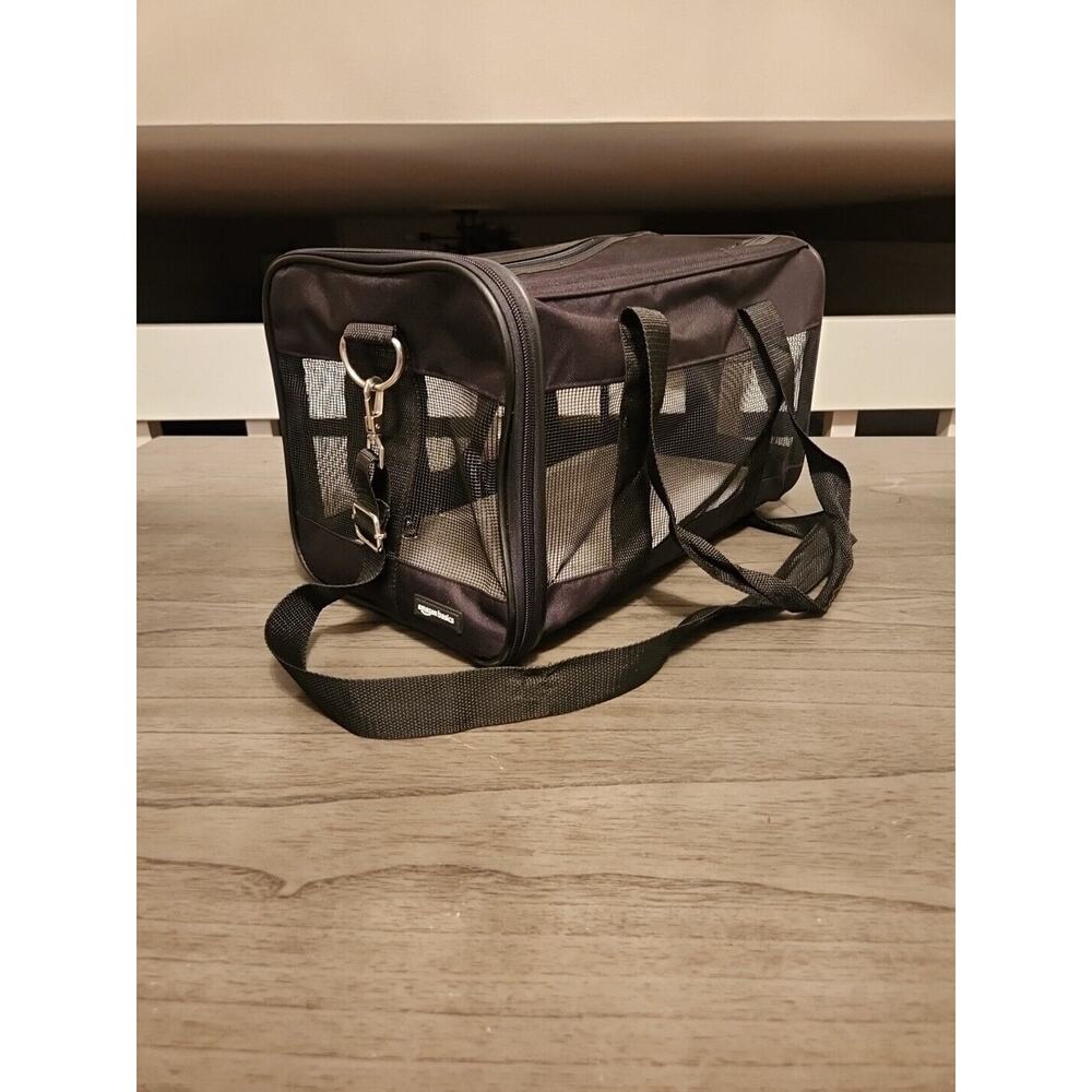 Amazon Basics Soft-Sided Mesh Pet Travel Carrier, Small 14x9x9 (New Open Box)